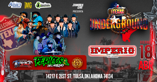 Los del North Texas, Los Pericos del Arroyo y Lobos de Texas: Texas Underground en Tulsa