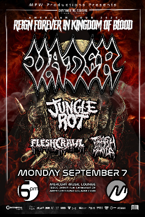 Vader, Jungle Rot, FLESHCRAWL, Trash Panda