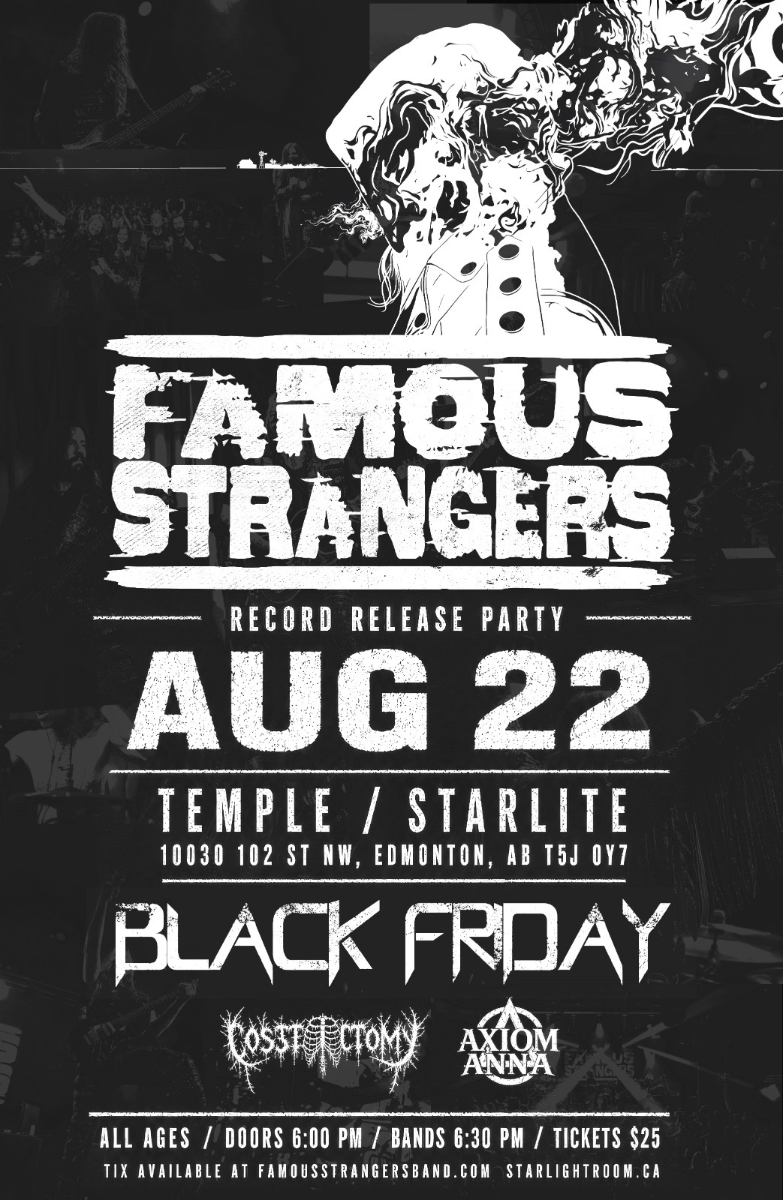 FAMOUS STRANGERS Record Release Party w/ BLACK FRIDAY, COSTECTOMY & AXIOM ANNA