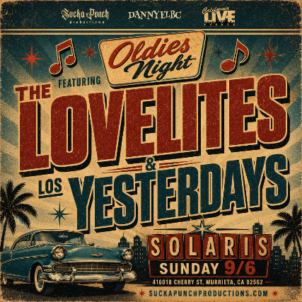 Using concert image THE LOVELITES with LOS YESTERDAYS concert image