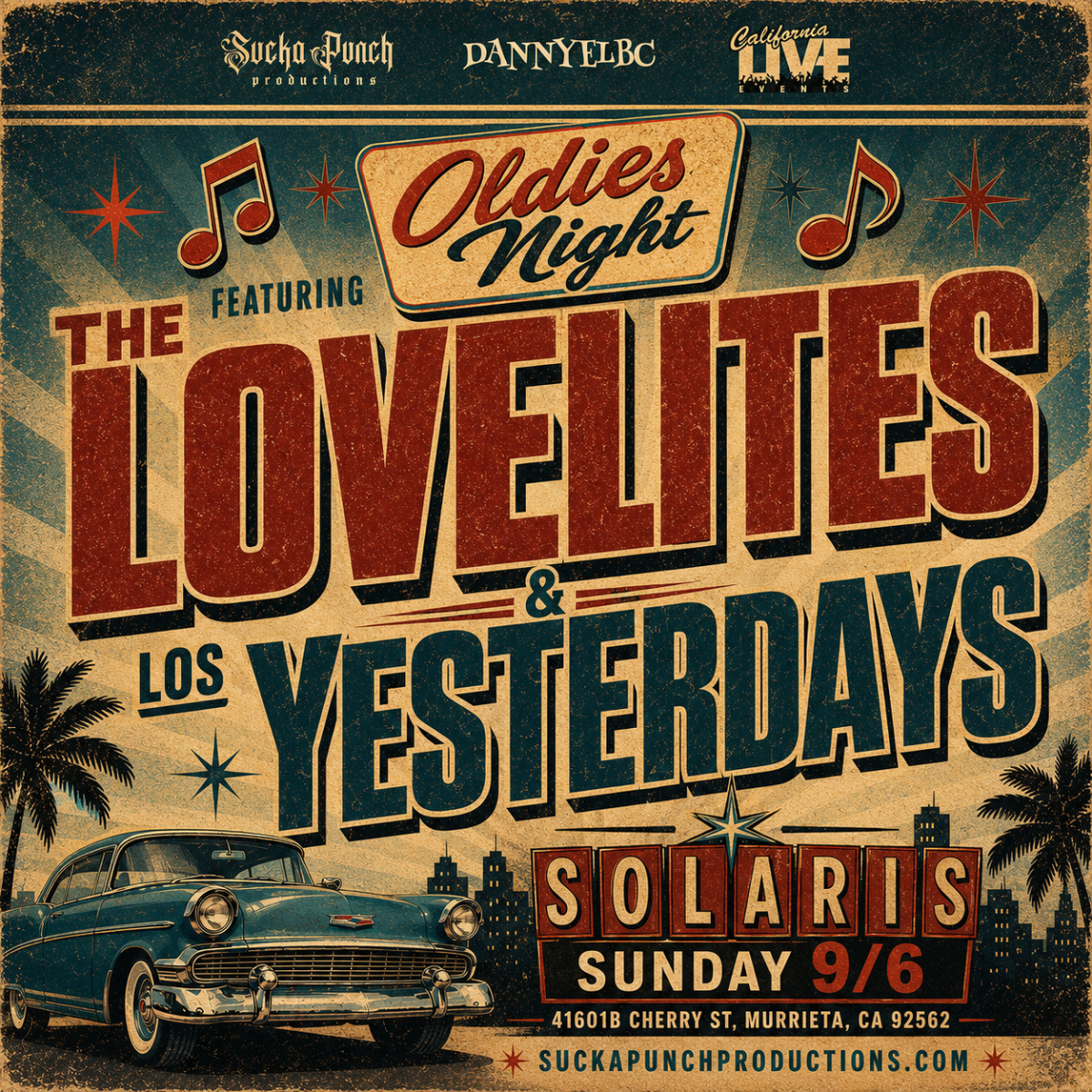 THE LOVELITES with LOS YESTERDAYS