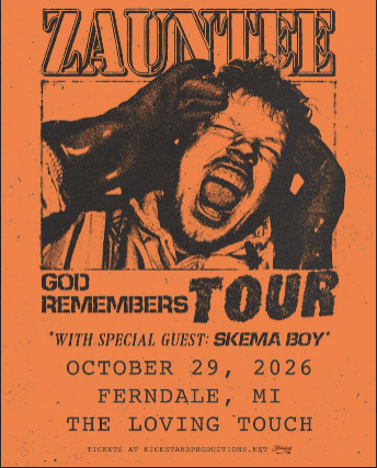 Cartel de Kickstand Productions Presents Zauntee: God Remembers Tour