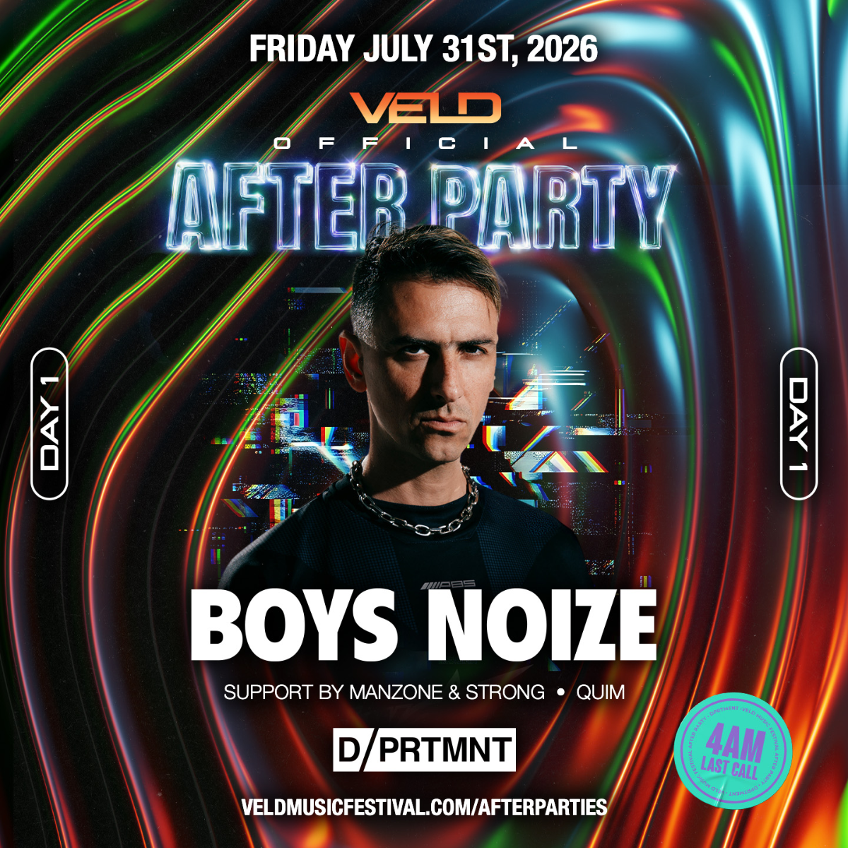 VELD AFTER PARTY: DAY ONE (DPRTMNT)