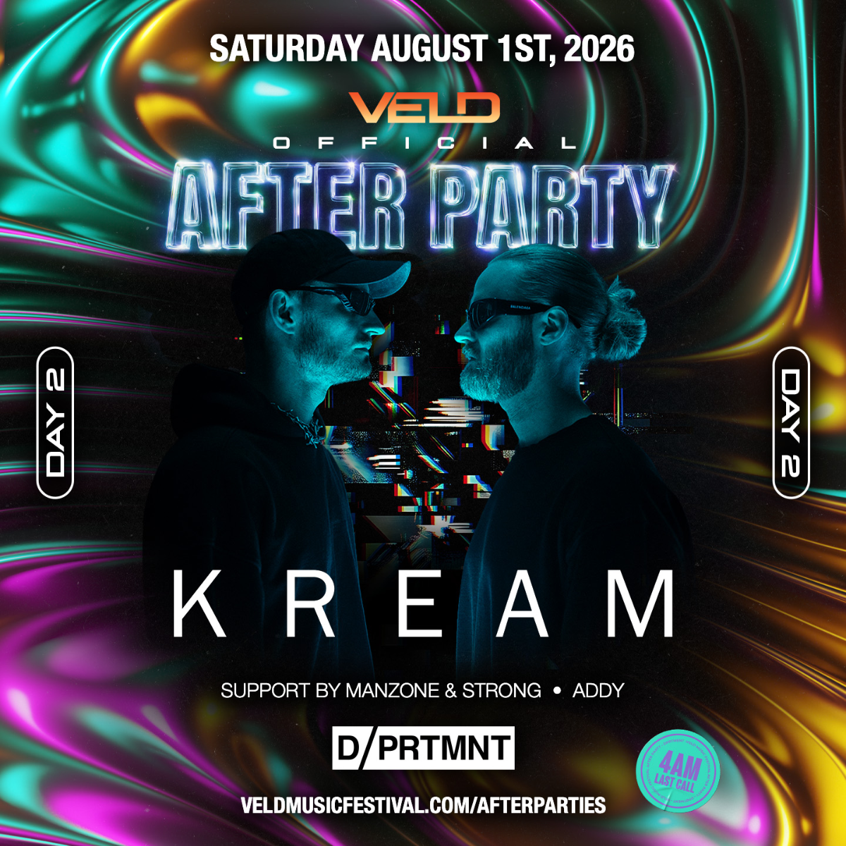 VELD AFTER PARTY: DAY TWO (DPRTMNT)