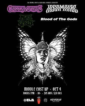 Crystal Spiders, Insomniac, Mean Green, Blood of the Gods