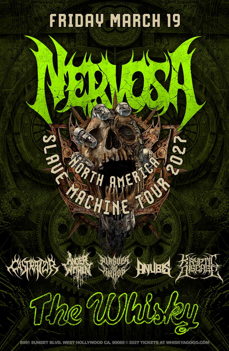 Nervosa, Castrator, Anger Within, Plagues Ov Khaos, Anubis, Kryptic Disease