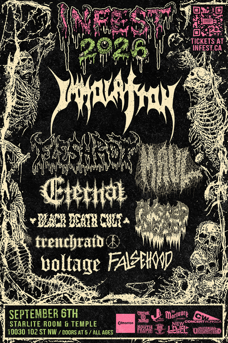 Infest Day 3 - IMMOLATION, MAUL, FLESHROT, ETERNAL, BLACK DEATH CULT, ALTERED DEAD, TRENCHRAID, VOLTAGE & FALSEHOOD