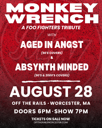 Monkey Wrench - Foo Fighters Tribute tickets at Off The Rails Music Venue, Worcester