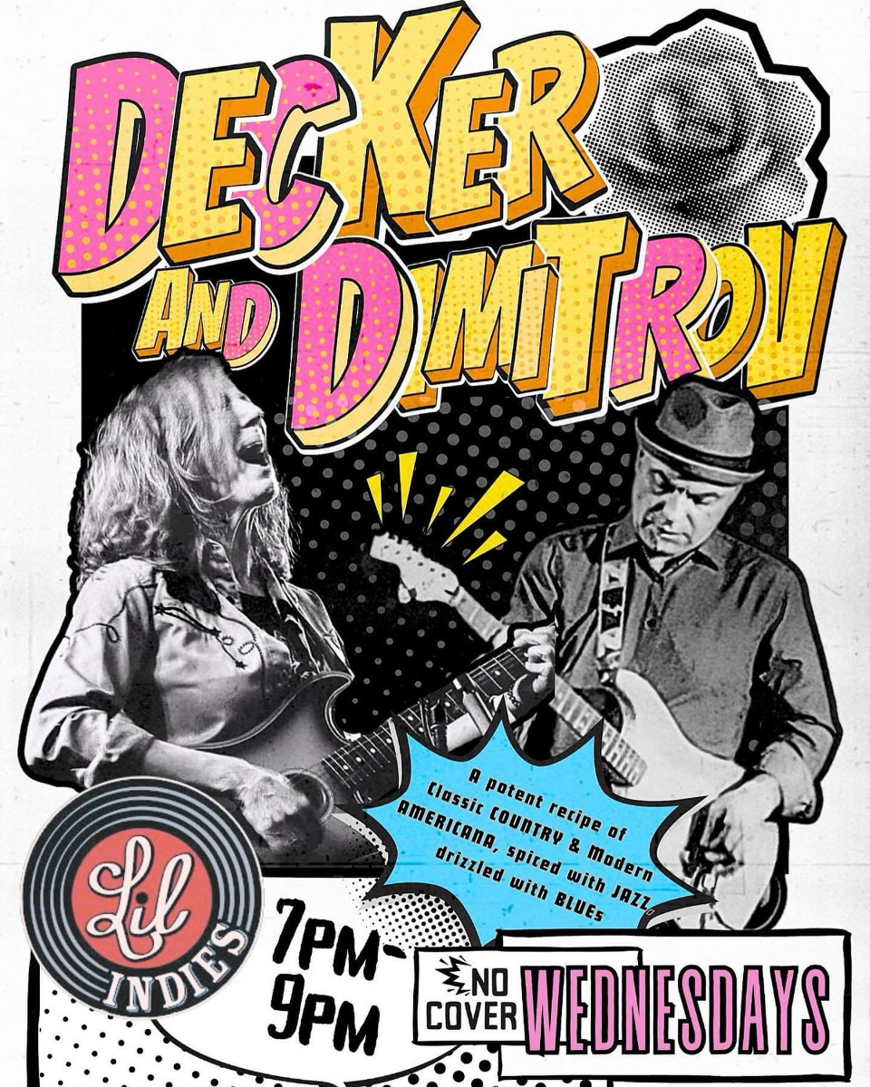 Just announced: Hard Swingin' Country Soiree with Decker & Dimitrov at Will's Pub — Aug 19