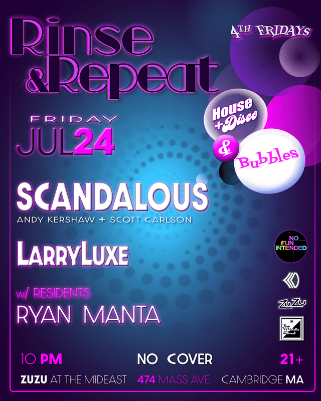 Rinse & Repeat ft. Scandalous, Larryluxe, Ryan Manta | Event Image