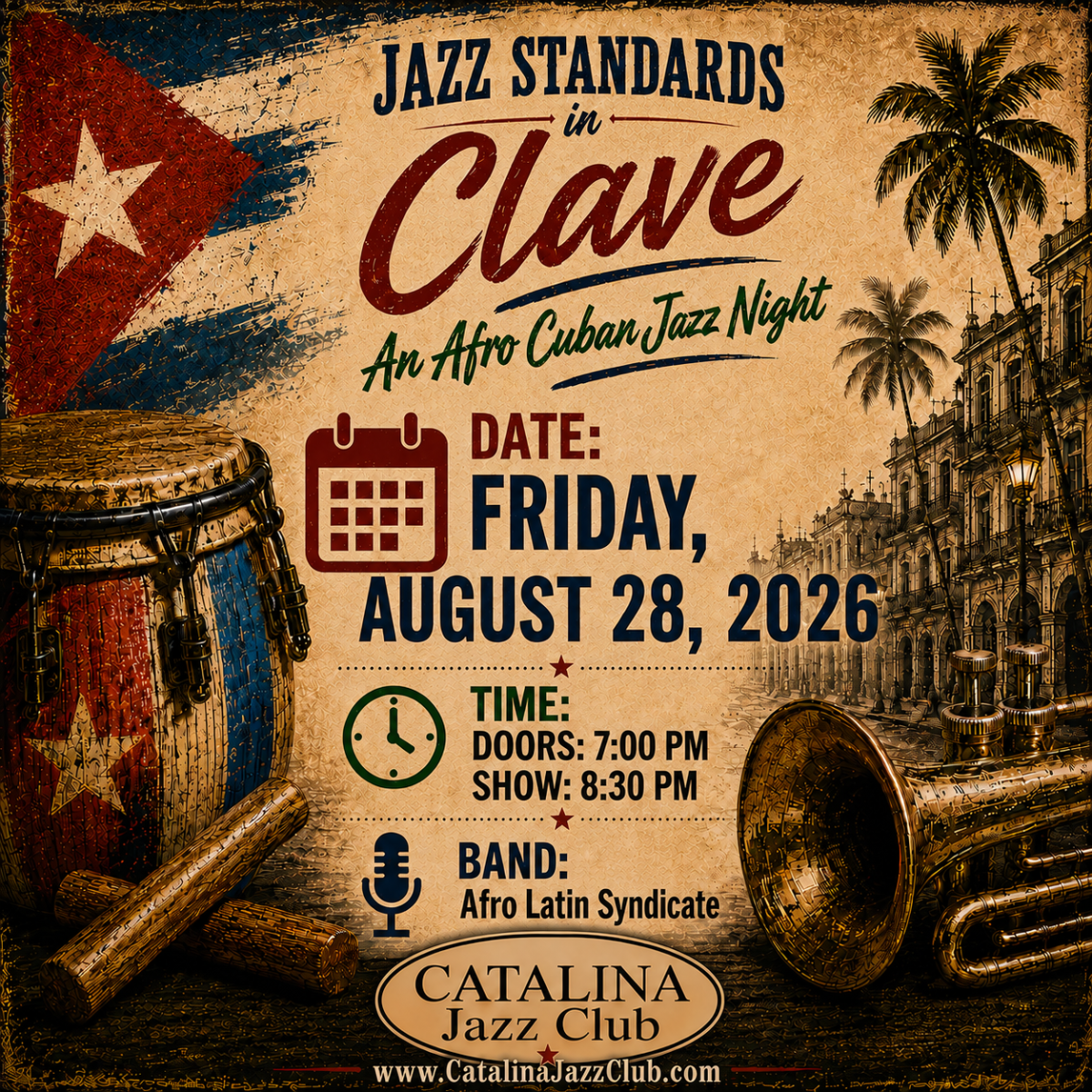 Jazz Standards in Clave: An Afro Cuban Jazz Night