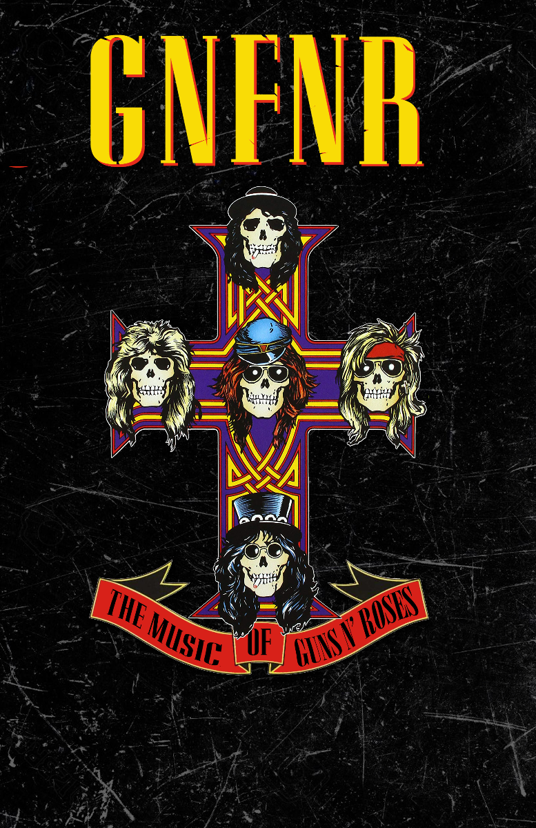 AL GILMER'S GUNS N ROSES TRIBUTE, G N FN R plus TINTED BLACK