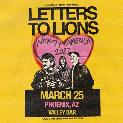 LETTERS TO LIONS: NORTH AMERICAN TOUR 2027