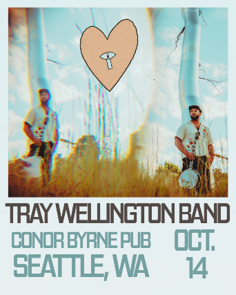 Tractor Presents: Tray Wellington Band w/ Asa Menlove, Hemlock Revival AT Conor Byrne Pub at Tractor in Seattle, WA on October 14, 2026 – event poster
