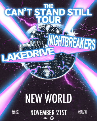 Nightbreakers & Lakedrive "The Can't Stand Still" Tour in Tampa