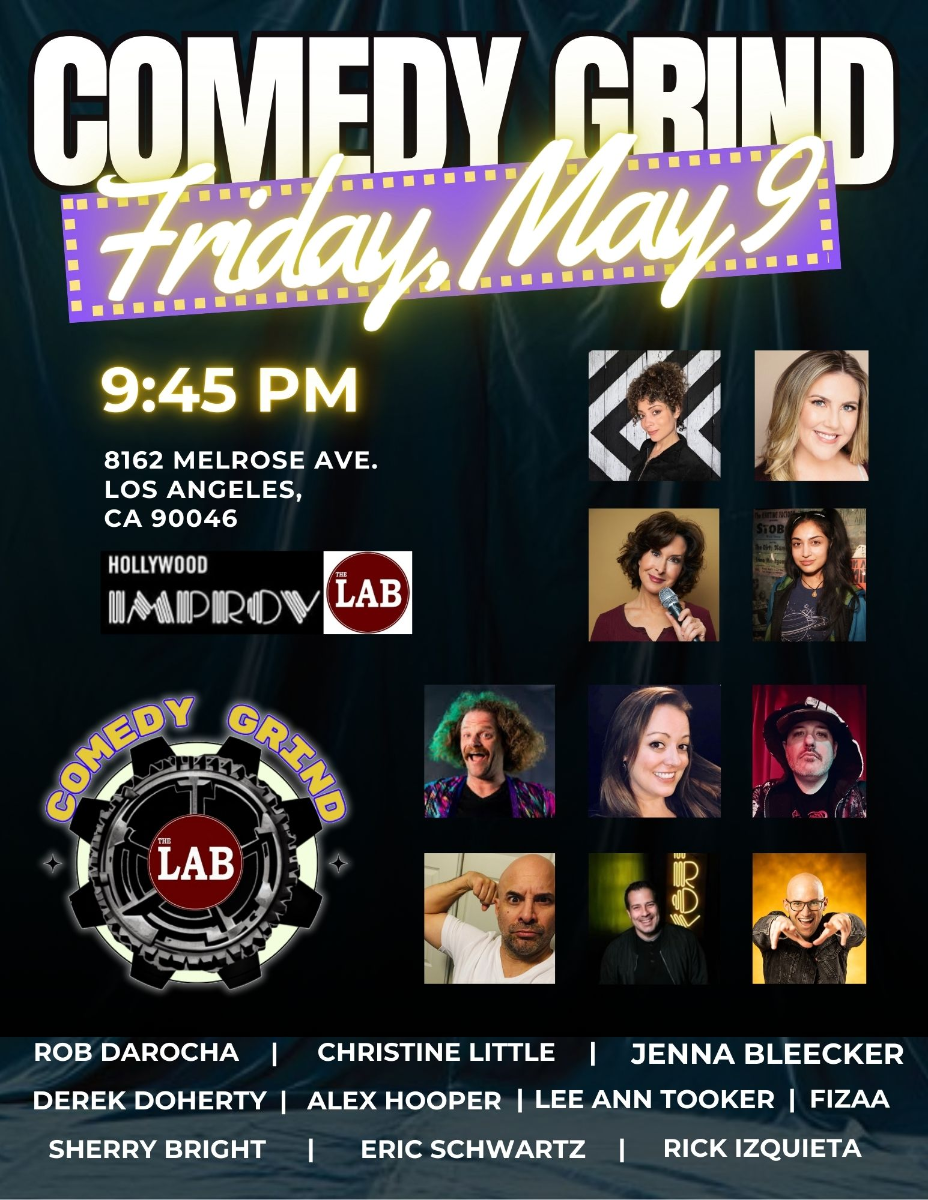 Comedy Grind! ft. Rob DaRocha, Derek Doherty, Sherry Bright, Christine Little, Alex Hooper, Eric Schwartz, Jenna Bleecker, Lee Ann Tooker, Aaron Foster, Fizaa, Rick Izquieta