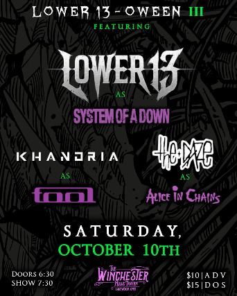 Lower 13 - Oween III — gig artwork