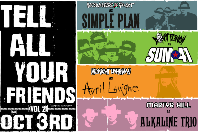 TELL ALL YOUR FRIENDS VOL 2: Pop Punk Cover Night