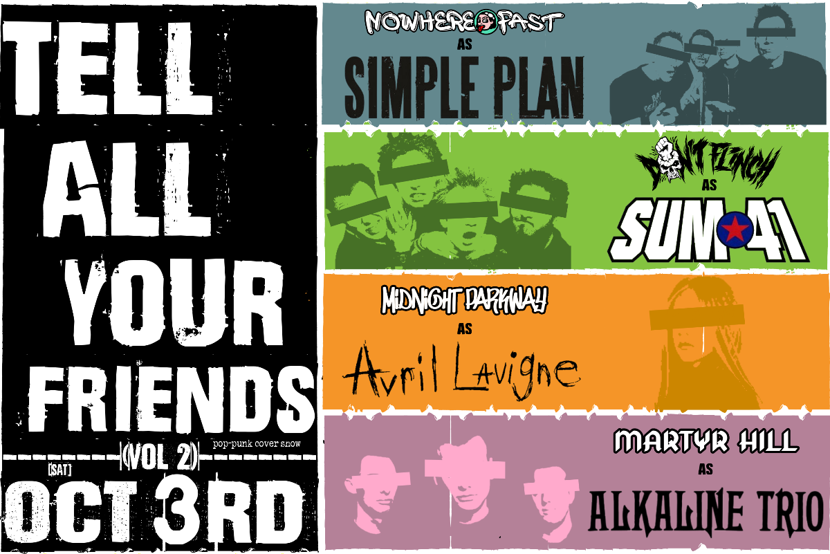 TELL ALL YOUR FRIENDS VOL 2: Pop Punk Cover Night - 03/10/26