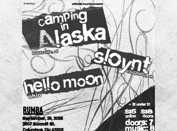 Camping in Alaska w/ Sloynt & Hello Moon — gig artwork