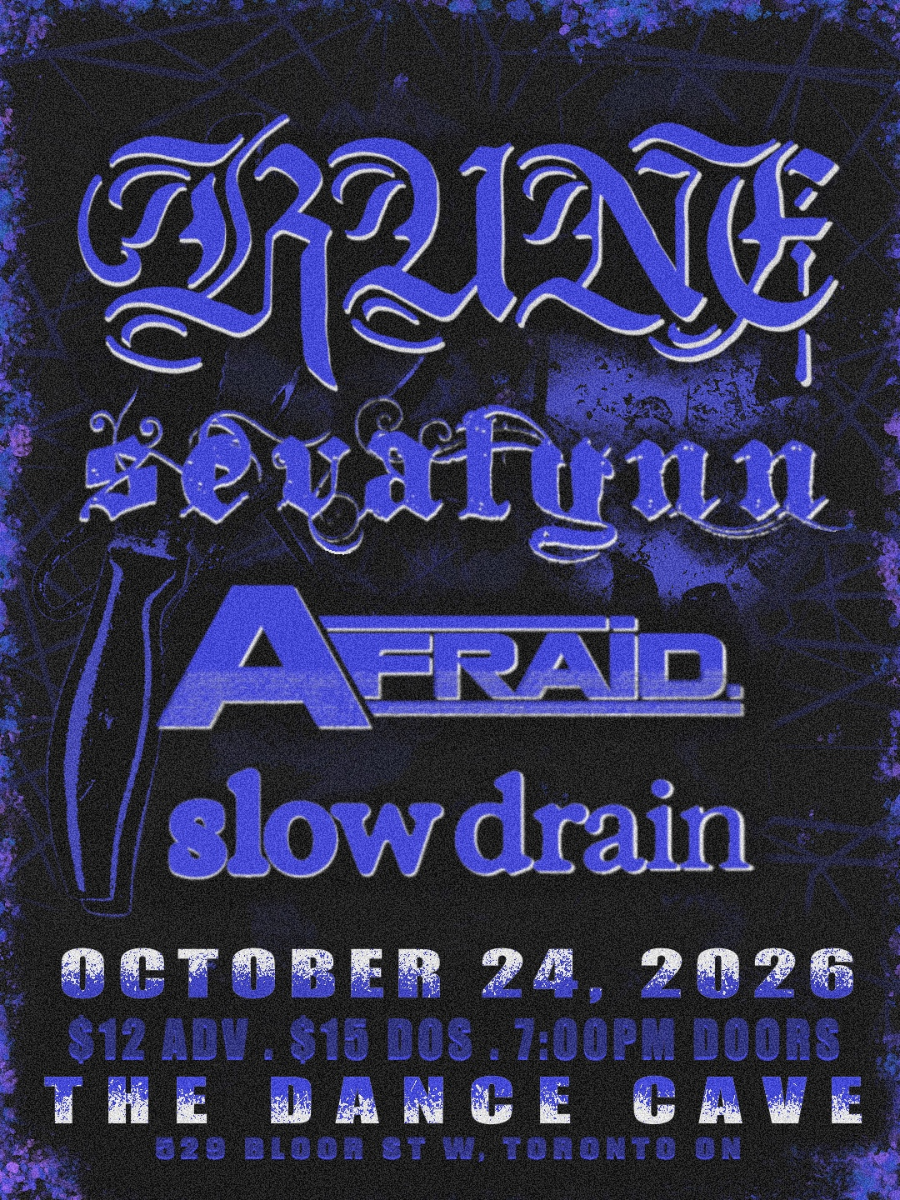 Sevalynn Fall Tour 2026 Toronto - Rune, Sevalynn, Afraid.,