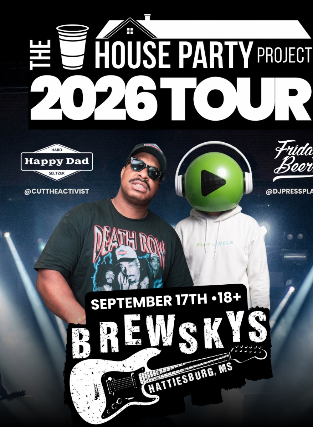 The House Party Project tickets at Brewsky's, Hattiesburg