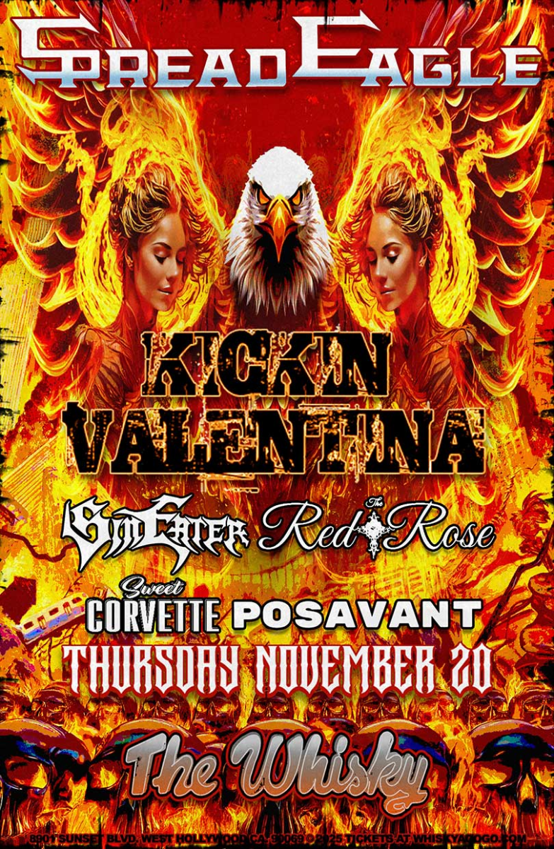 Spread Eagle, Kickin' Valentina, Sin Eater, Sweet Corvette, Posavant