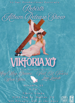 Viktoria XO: Rebirth Album Release Show — gig artwork