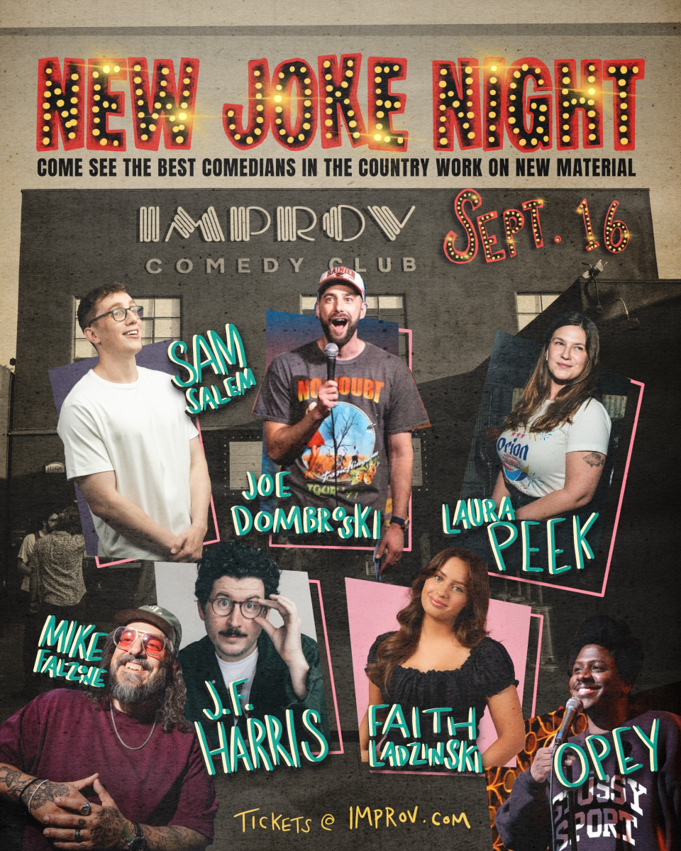New Joke Night ft. J.F. Harris, Mike Falzone, Joe Dombrowski, Laura Peek, Opey Olagbaju, Sam Salem, Faith Ladzinski
