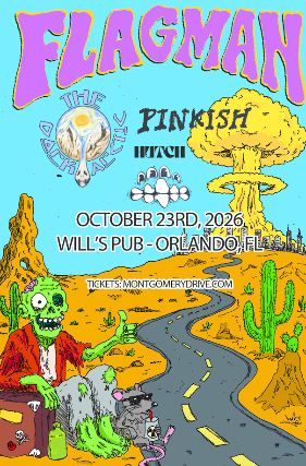 Just announced: FLAGMAN with Special Guests The Dark Arctic, Pinkish, and Hutch at Will's Pub — Oct 23