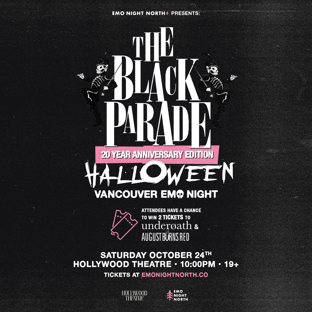 The Black Parade Halloween Emo Night Vancouver at Hollywood Theatre - Oct 24 2026