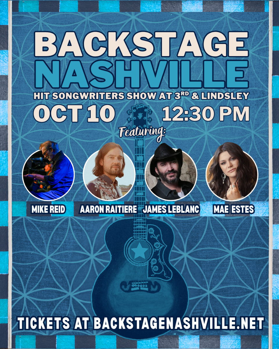 BACKSTAGE NASHVILLE! DAYTIME HIT SONGWRITERS SHOW featuring Mike Reid , Aaron Raitiere , James LeBlanc & Mae Estes + Elliott Prather