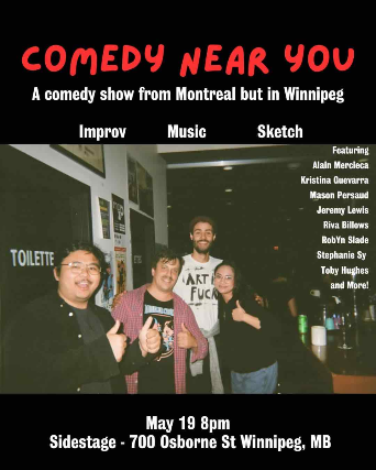 Comedy Near You | Comedy from Montreal at Sidestage – Winnipeg, Canada