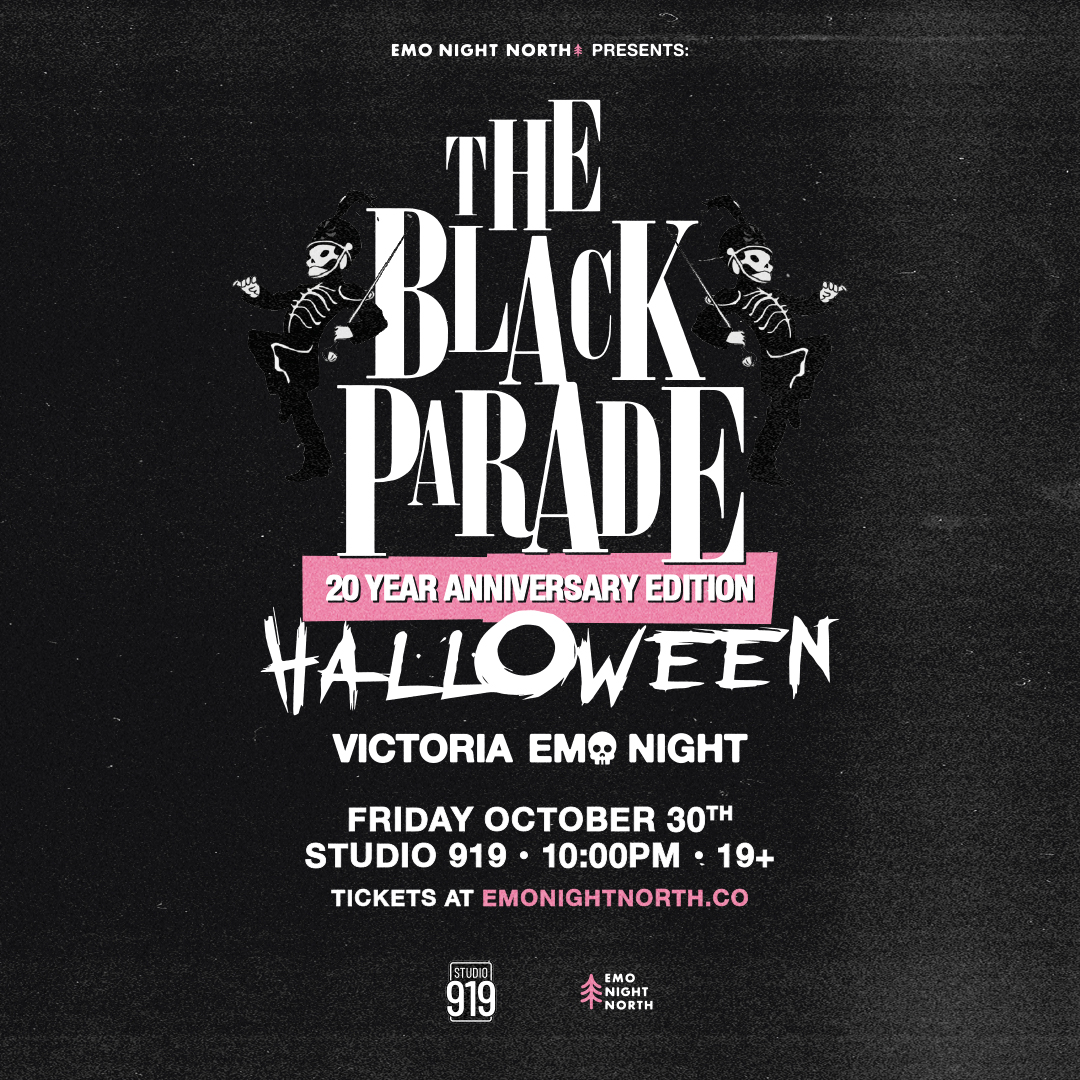 The Black Parade Halloween Emo Night Victoria at Studio 919 - Oct 30 2026