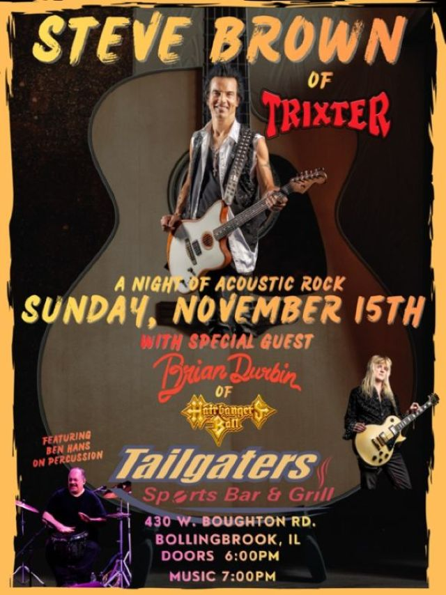 Steve Brown of Trixter with special guest Brian Durbin of Hairbangers Ball