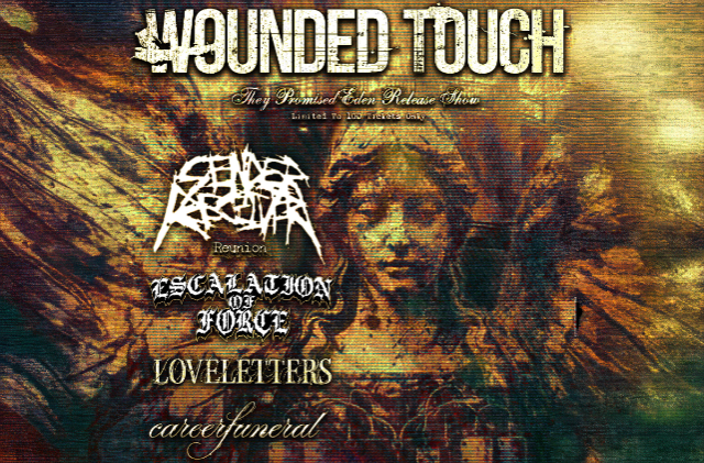 Artwork published for Wounded Touch “They Promised Eden” Record Release Show