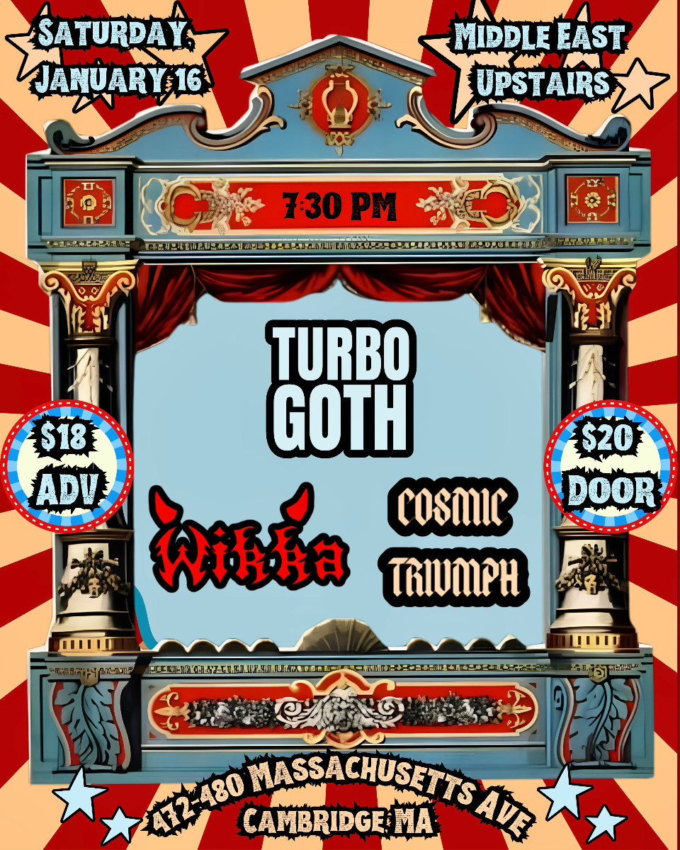 Cosmic Triumph, Wikka, Turbo Goth | Event Image