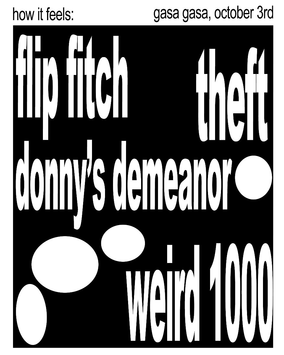 Flip Fitch, Donny's Demeanor, Theft, and Weird 1000