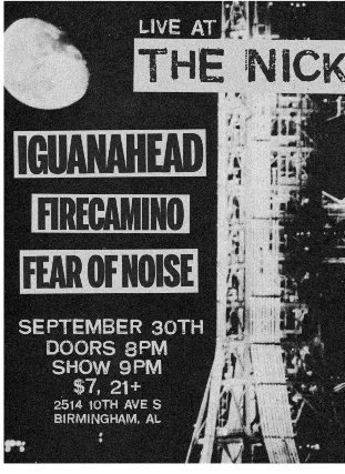 IguanaHead with Fire Camino, Fear of Noise at The Nick 09/30