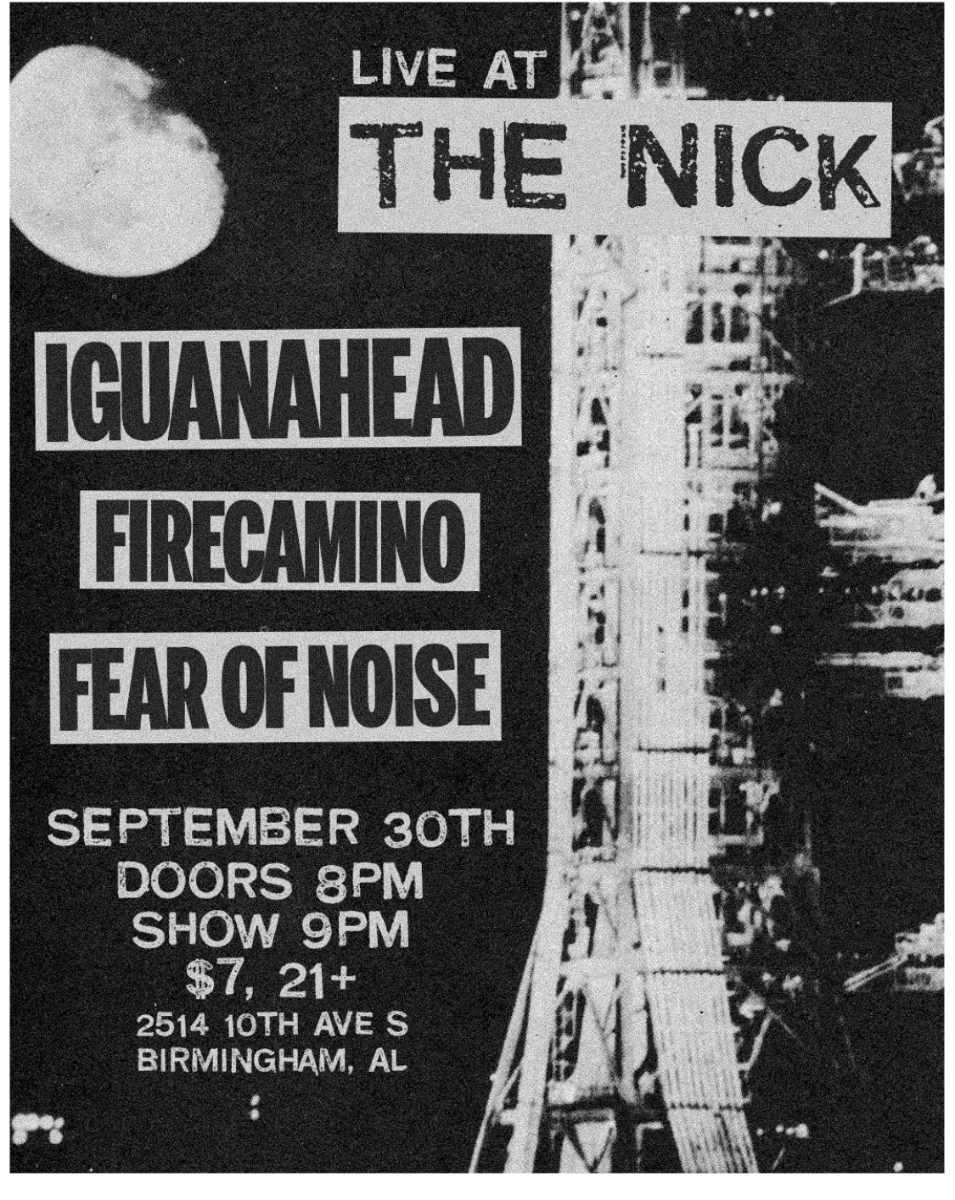 IguanaHead with Fire Camino, Fear of Noise at The Nick 09/30