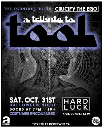 Crucify The Ego - A Tribute to TOOL - Halloween and Costume Party