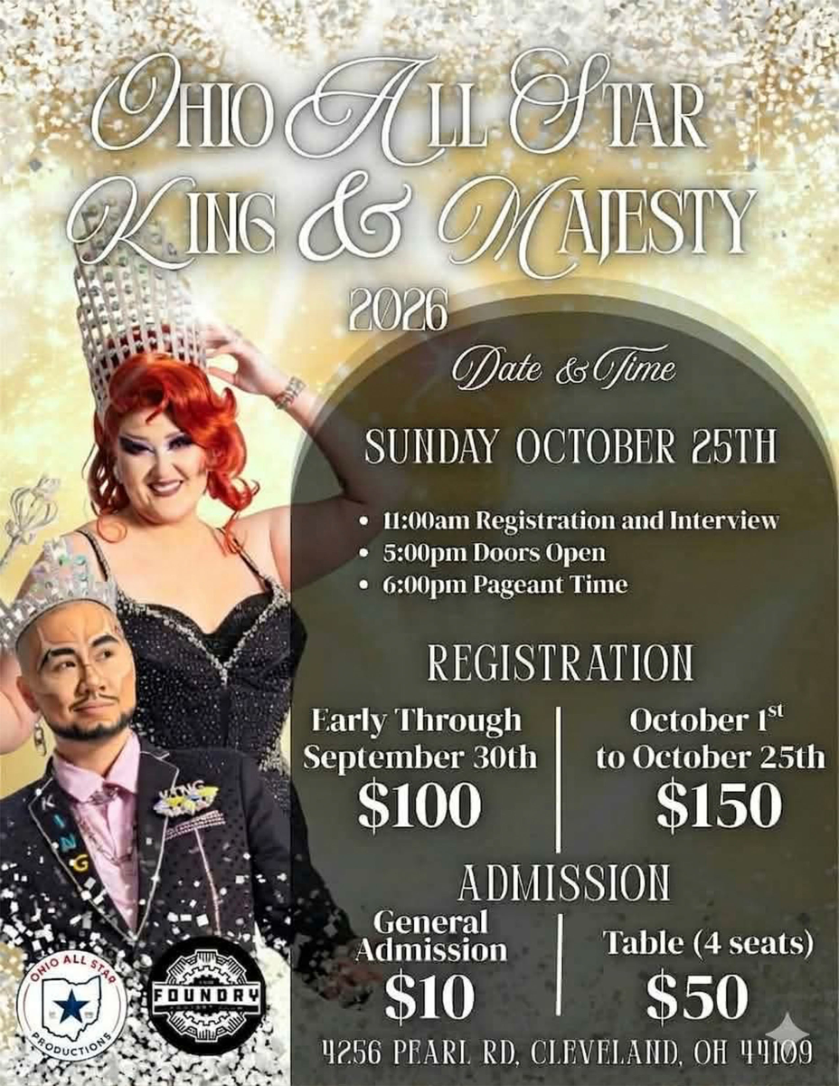 OHIO ALL STAR KING & MAJESTY 2026 — official show artwork