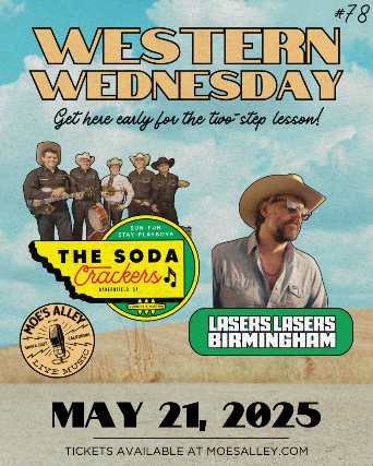 Western Wednesday #78: The Soda Crackers + Lasers Lasers Birmingham