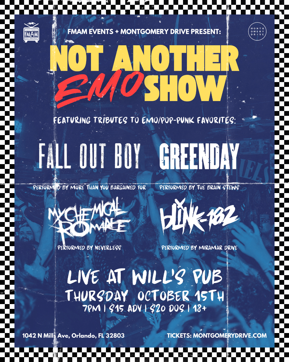 Not Another Emo Show featuring tributes to Emo/Pop-Punk Favorites