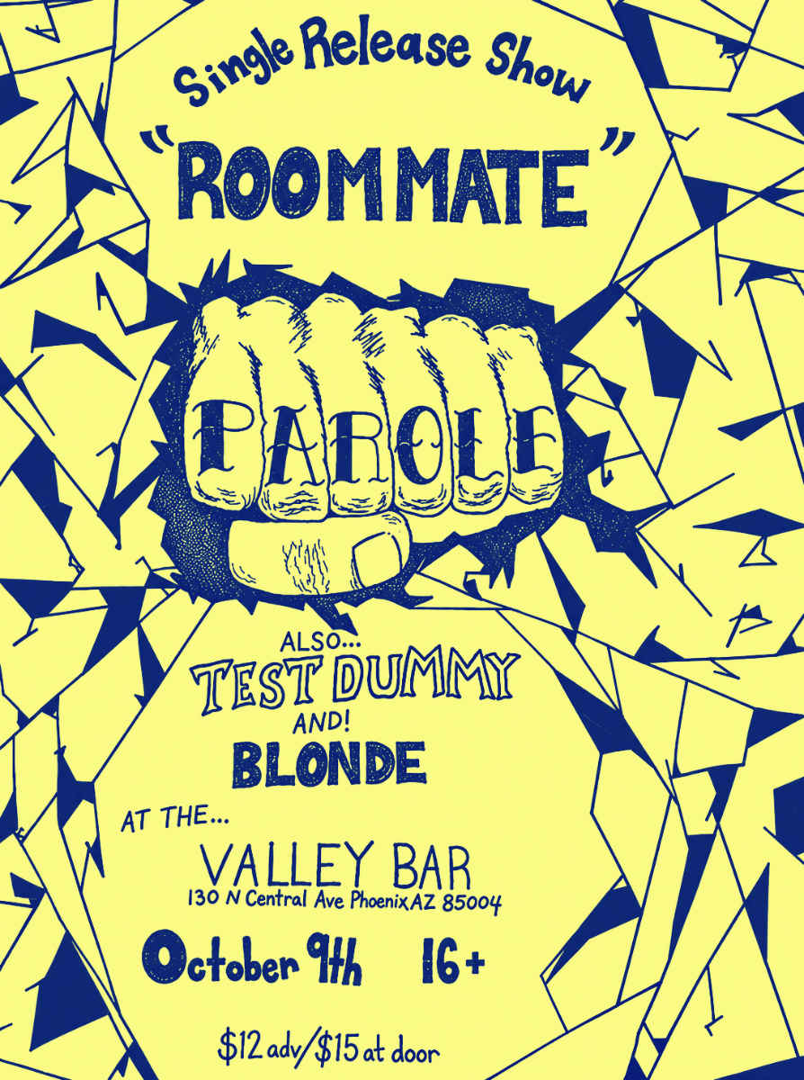 PAROLE "ROOMMATE" RELEASE SHOW WITH TEST DUMMY AND BLONDE | Event Image