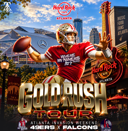 Gold Rush Tailgate Party at Hard Rock Cafe Atlanta!