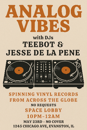 DJ Teebot & Guests Analog Vibes: All Vinyl Records from Across the Globe | Space Lobby
