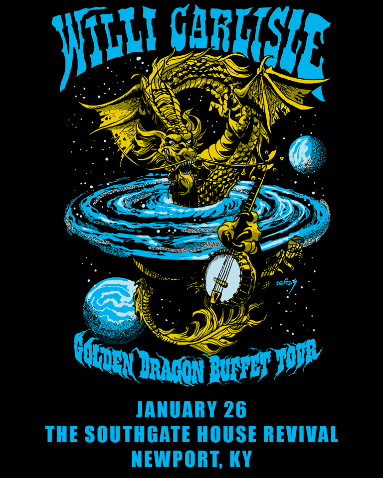 Willi Carlisle – Golden Dragon Buffet Tour — official show artwork