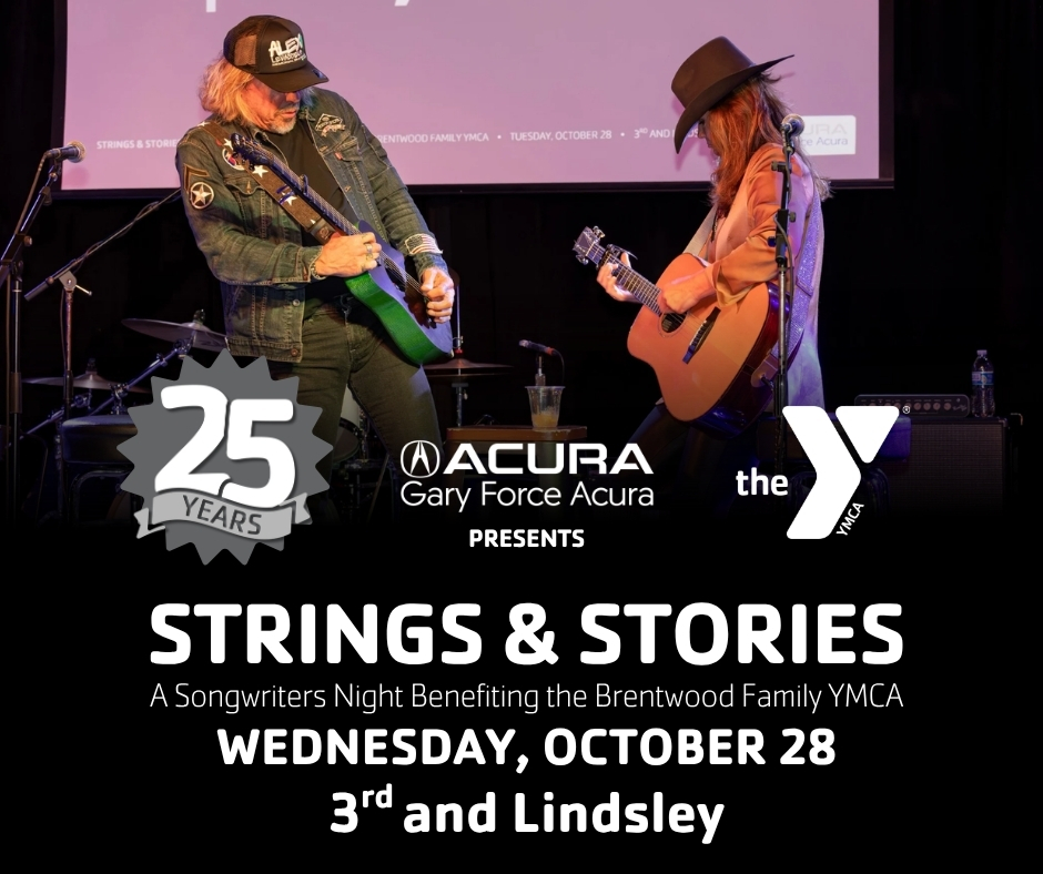 Strings and Stories: A Songwriters Night Benefiting The Brentwood Family YMCA featuring Jeffrey Steele , Bridgette Tatum , Chuck Cannon and Mark...