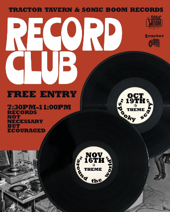 Tractor Tavern & Sonic Boom Record Club